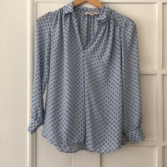 ann taylor loft petite tops